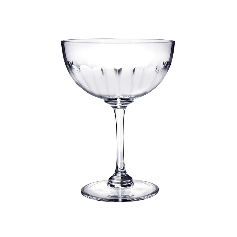 Handmade Hammered Crystal Coupe