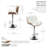 Katalyn Swivel Adjustable Height Bar Stool-257427134