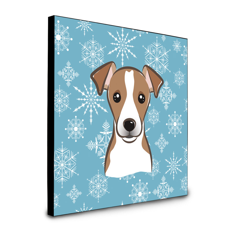 Loula Animals Artwork Wall Panel, Light Brown Jack Russell Terrier