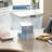 Wham Clip 5x 9L Square Plastic Storage Boxes with Secure Clip Lock Lids. L:29 x W:29 x H:15.5cm Clear/Green Milieu/Stone-107097842