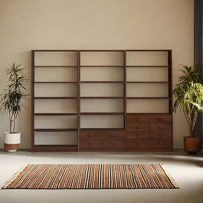 European style modern minimalist bookcase