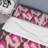 Pink Ikat Ogee - Abstract Duvet Cover Set - Microfiber Polyester-680232423