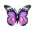 4 Pack Butterfly Metal Decors With Hooks For Outdoor & Indoor