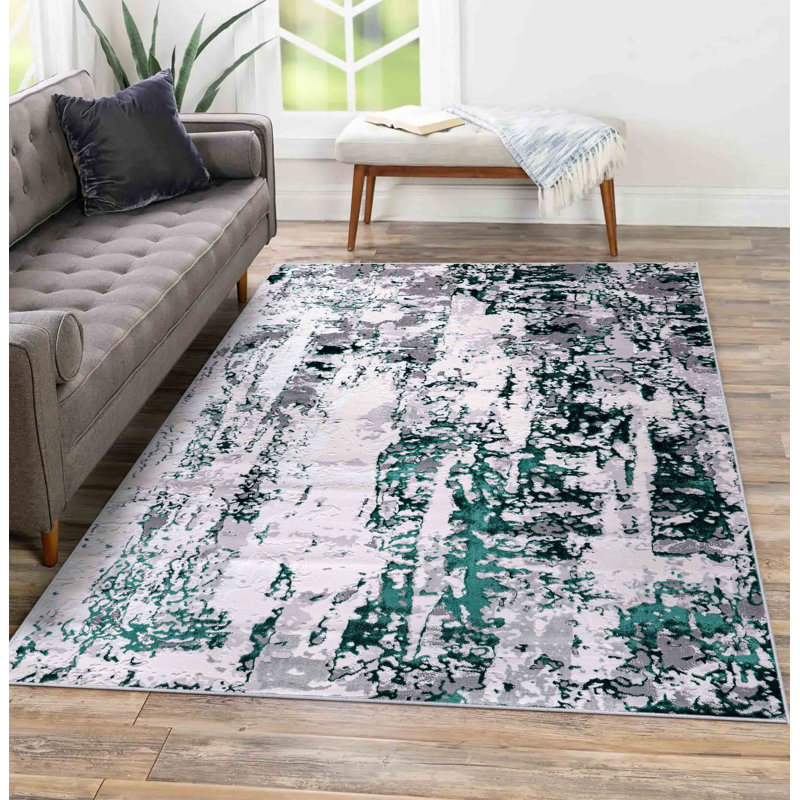 Abbey-Leigh Abstract Area Rug, Runner 60 x 220cm