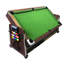 Table de jeu MATTEW 7Ft 3-en-1 - Table de billard, air hockey et tennis de table avec bancs de rangement