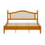 Lit plateforme en bois avec tête de lit, cadre de lit avec sommier à lattes en bois, cadre de lit pour chambre à coucher