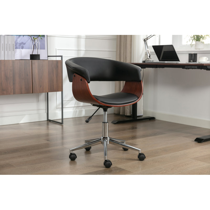 Chaise de bureau Aderholt, Noir
