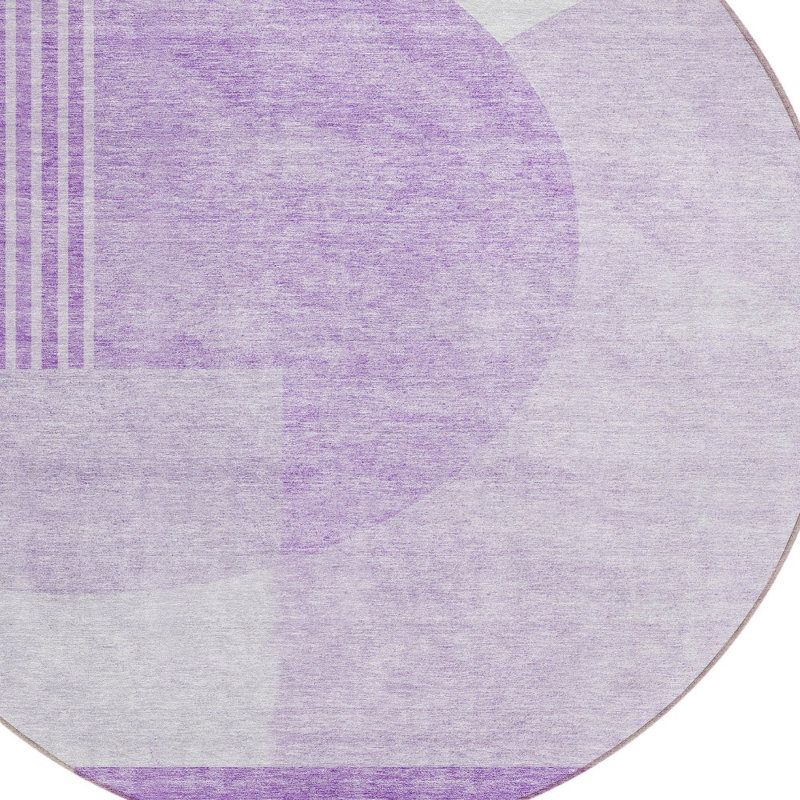 Tapis rond lavable 8 po