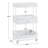 Utility Trolley with Wheels and Drawer, Stylist Rolling Storage Cart-108806123