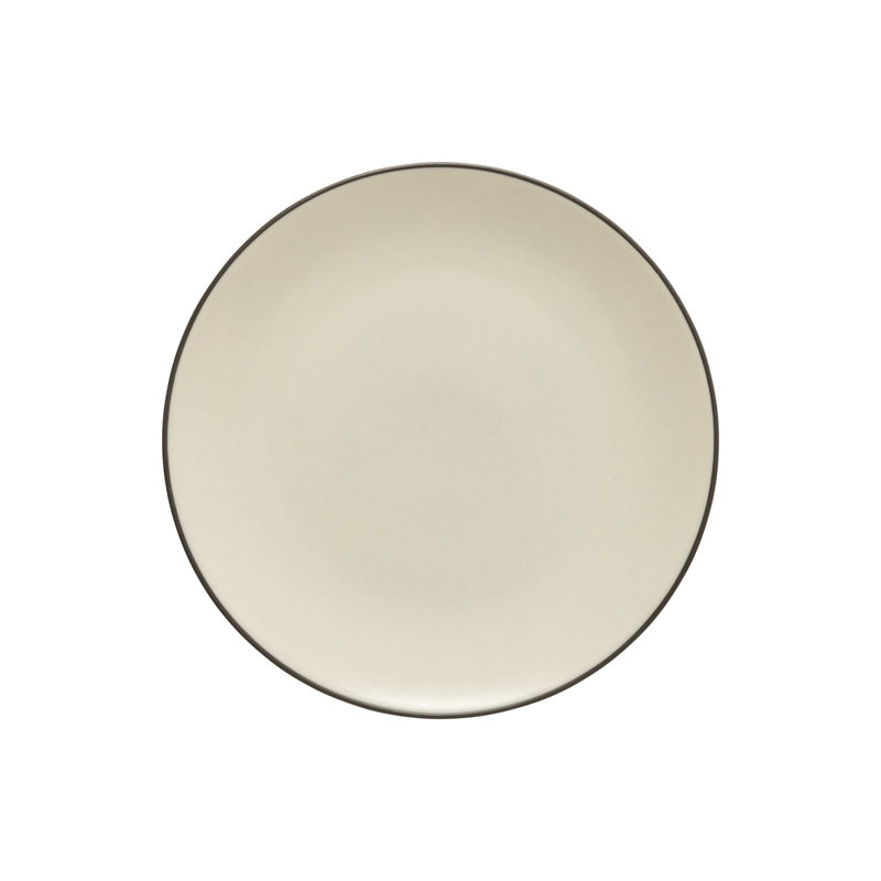 Stacked Organic Handmade Stoneware Dinner Plate, Blue