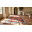 Rustic Coral Color Antique Long and Narrow Chinese Kansu Hallway Runner Rug