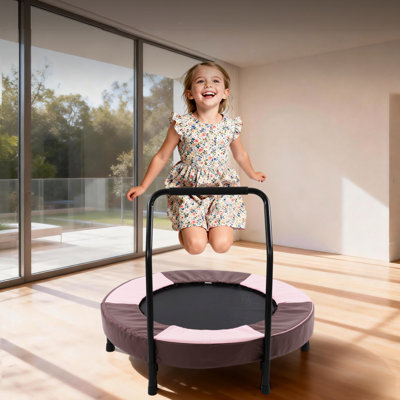 36 Inch PVC,Steel Mini Trampoline Pink