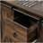 HOMCOM Industrial Farm Style Sideboard, Kitchen Side Cabinet with Sliding Barn Door, 3 Drawers and Adjustable Shelves, Suitable for Living Room, Dining Room, Vintage Brown