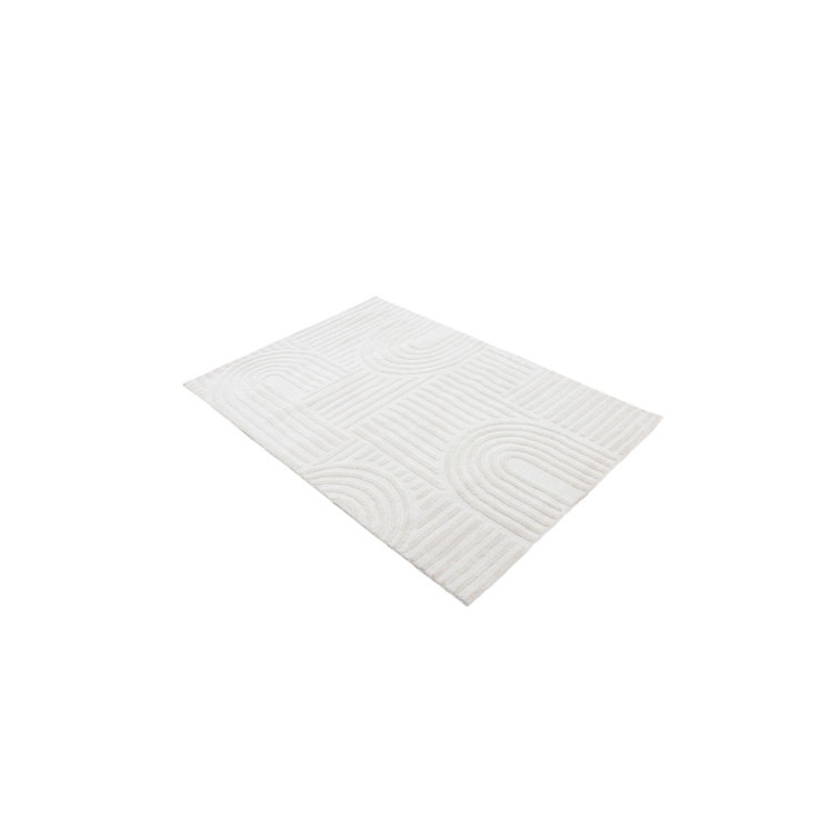 Handgefertigter Teppich Aus Mikrofaser In Creme Hand Tufted Area Rug