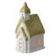 Figurine en céramique blanche et dorée 6 "Home Sweet Home