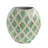 Rhys Decorative Vase, Hand-Applied Mosaic-Pattern Green-White Capiz 14 Inch-124246098
