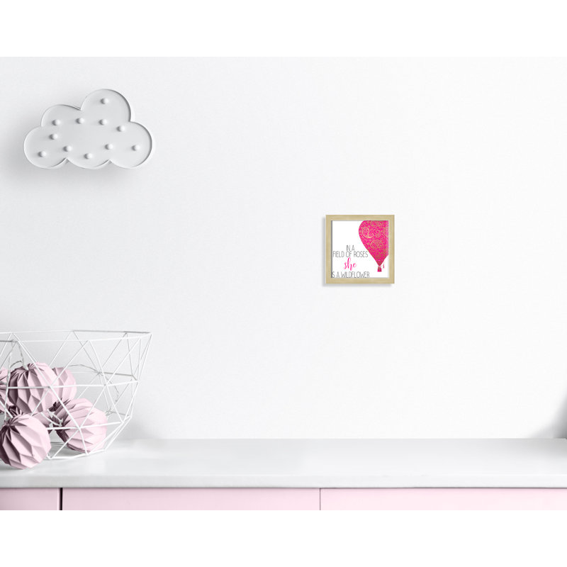 Il s’agit d’un wildflower, H 9 po x l 9 po x P 1,19 po, Encadré de boîte blanc