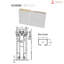 Porte coulissante à 3 panneaux Lucia 2661 Blanc Soie, ensemble de garnitures, rail et quincaillerie en bois massif, intérieur, garde-manger, cuisine, chambre, placard, portes robustes 32 po x 80 po-49203762