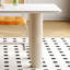 Table îlot en pierre frittée crème-135887977