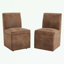 Ensemble de 2 fauteuils pivotants rembourrés avec coussin moelleux
