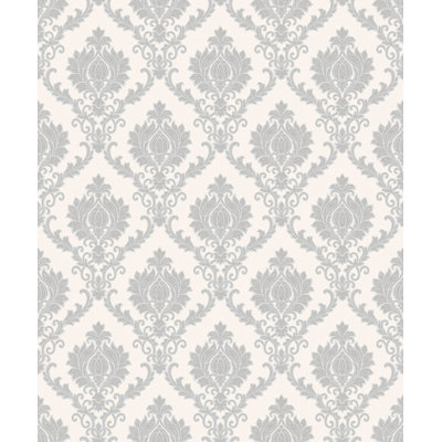 Classic Italian Collection Contemporary Damask 3D Embossed Wallpaper Roll