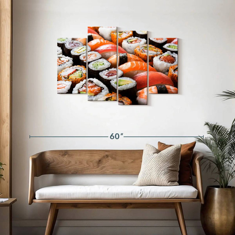 Ensemble à sushi Yarlin, H 27 po x l 43 po