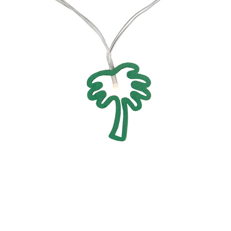 10-Count LED Palm Tree Fairy Lights - Warm White
