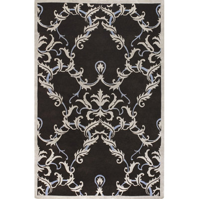 Bowersville Wool Damask Indoor Rug