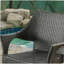 FAUTEUIL empilable en osier PE MIRAGE GREY, 4 pièces