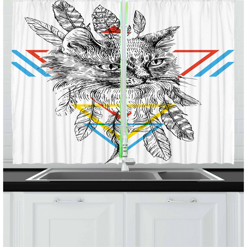 Pointed Kitchen Curtain