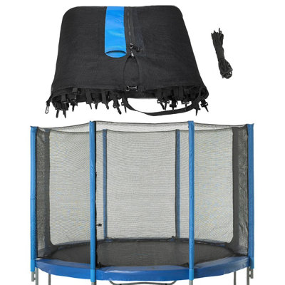 Machrus Upper Bounce Trampoline Safety Net Fits Round Trampoline using 8 Straight poles