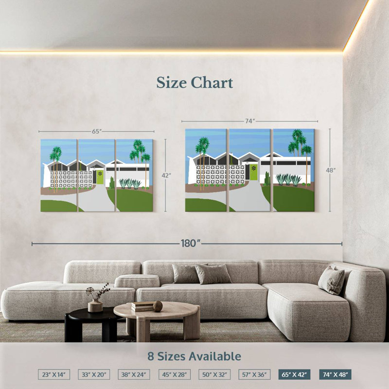 Lilie Palm Springs Living I, 42" H x 65" W