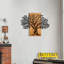 Decorative Wooden Wall Accessory, 100% Metal Frame & 100% Wooden Base (Thickness: 5 cm), For Home Decor & Modern Aesthetics