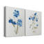 «Blue Blossom Botanical I», ensemble de 2 peintures sur toiles-595997907-595997910