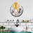 Handmade Decorative Metal Wall Accessory, 19.7 x 19.7 x 1.6 inches | 100% Metal Construction, Unique Hand-Painted Design | Perfect for Home Decor, Adds Character & Sophistication to Any Space