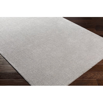 Dingman Hand-Tufted Wool Gray Area Rug