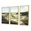 «Golf Course in The Summer», reproduction sur toile 3 pièces-1781710249-1781710246-1745898770