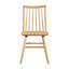 Chic ensemble de 2 chaises d'appoint à dossier courbé chic en bois Windsor