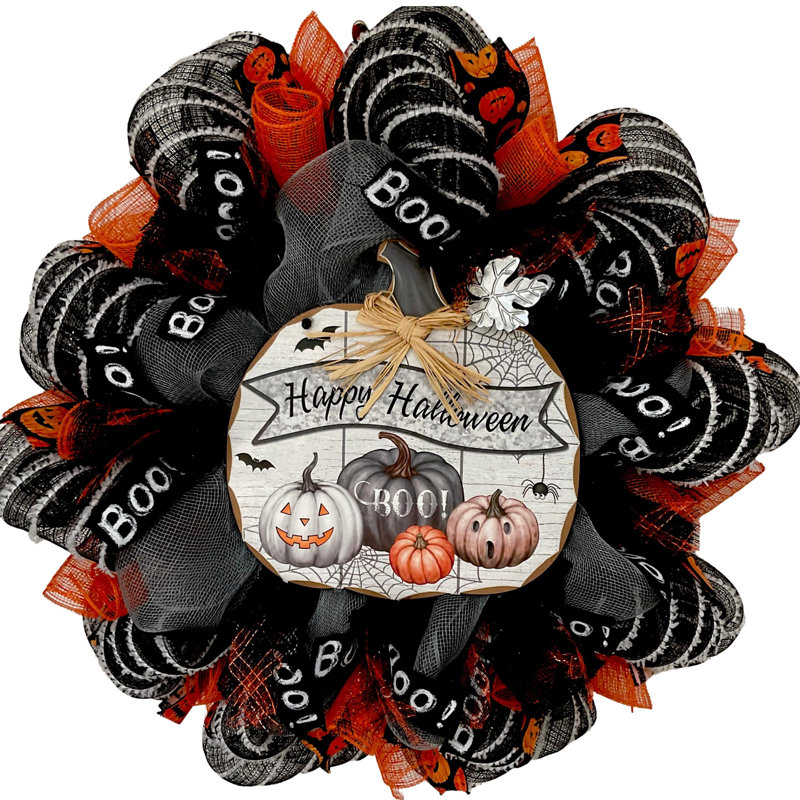 Citrouille empilée Happy Halloween