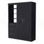 Armoire 3 tiroirs Tempe, tablette à 3 niveaux, 2 portes