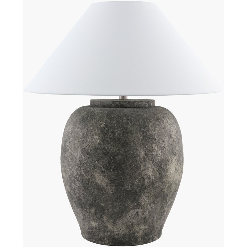 Lampe de table Forest, Gris clair, Blanc