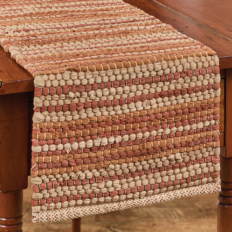 Hayfield Chindi Table Runner 13", 36" L x 13" W, Brown