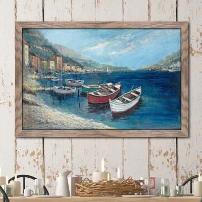 «Footprints in Sand», reproduction de peinture à l'huile encadrée