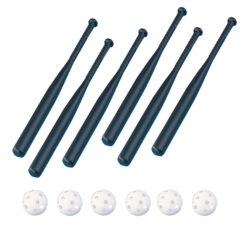 Ensemble de batte de baseball en plastique 31 pouces Champion Sports, 6 ensembles