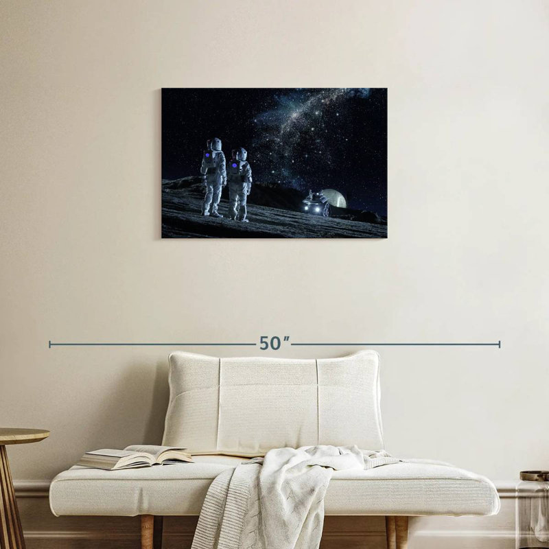 Oberle Lunar Base Astronauts, 20" H x 30" W