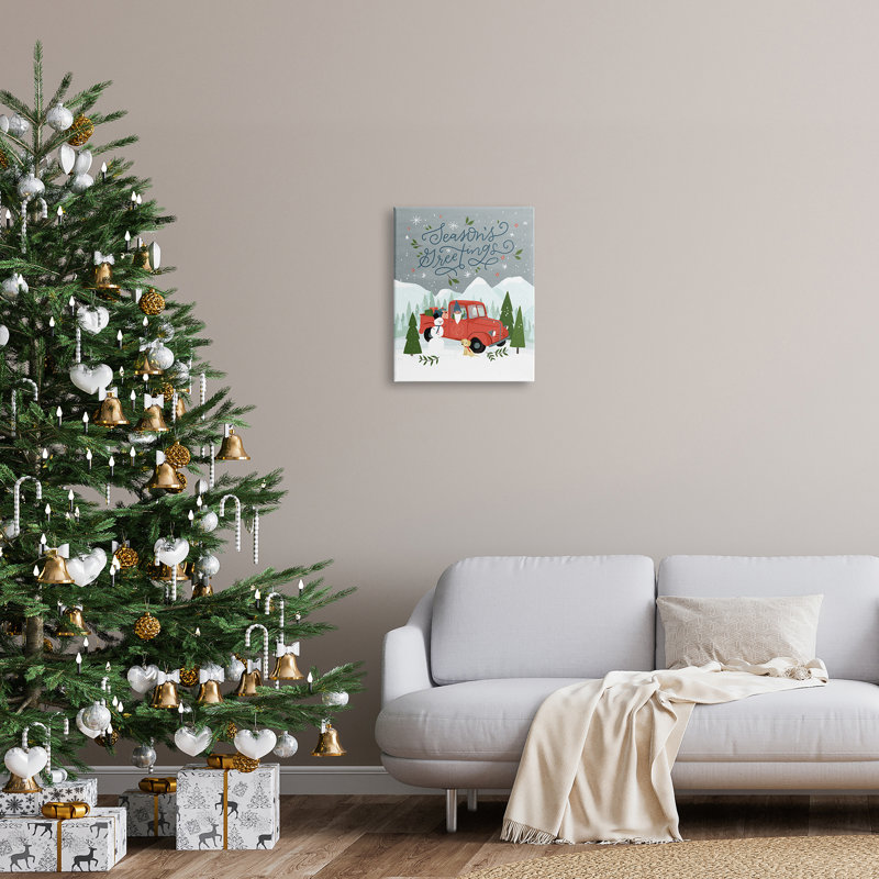 Season 'Greetings, Toile tendue, H 20 po x l 16 po x P 1,5 po