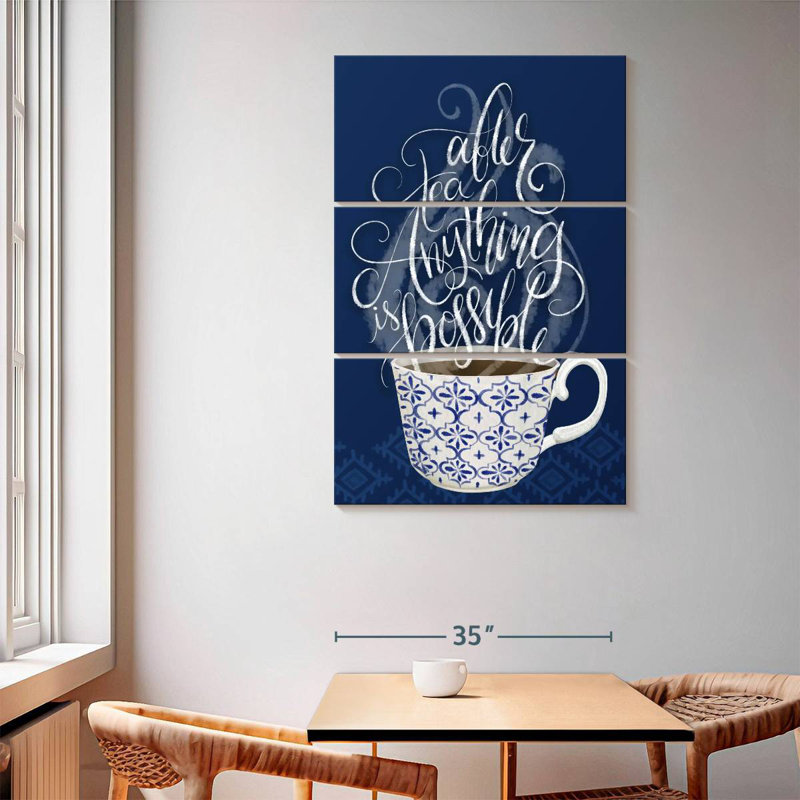 Tergel Tea Time II, 65" H x 42" W