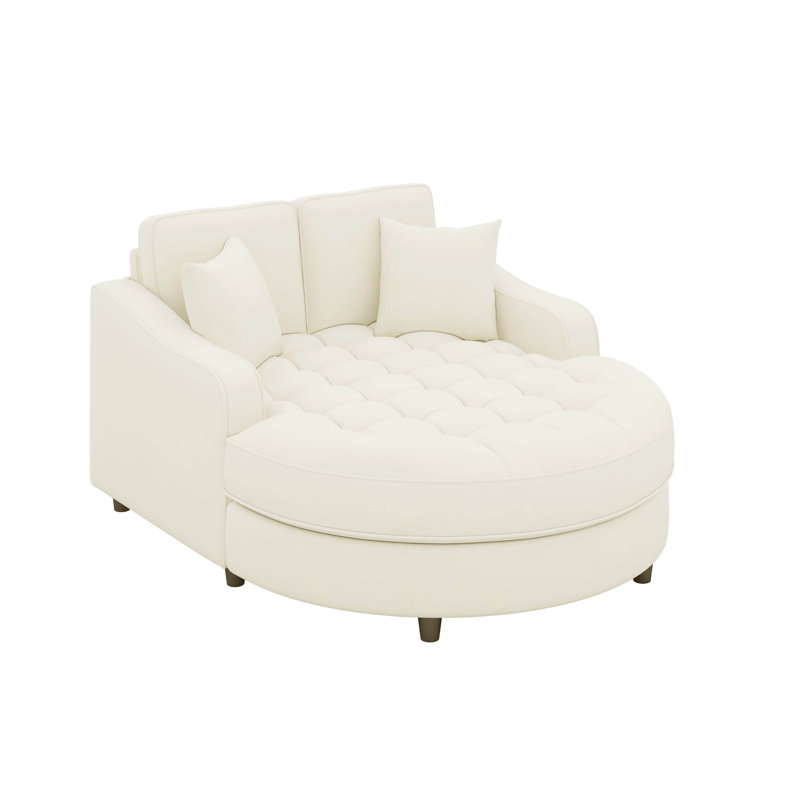 Méridienne avec méridienne moderne et élégante, Beige