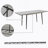 1 Piece Rectangular Dining Table without Chair