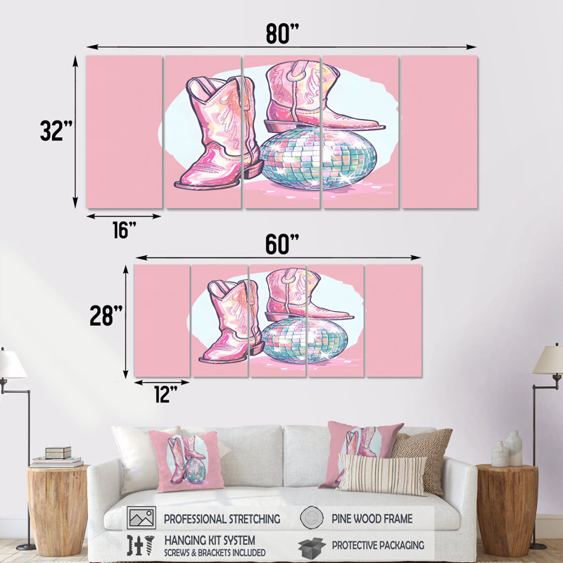 Ensemble de salon Garner - Cowgirls, H 32 po x l 80 po